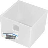 NINKA Organisationsbeh�lter Banio 1-fach Kunststoff Wei� transluzent