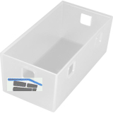 NINKA Organisationsbeh�lter Banio 2-fach Kunststoff Wei� transluzent