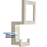 Huthaken Tome Breite 52 mm, H�he 101 mm, ZN vernickelt feingeschliffen