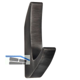 Mantelhaken Salina Breite 15 mm, H�he 81 mm, ZN eisenf�rbig geb�rstet matt