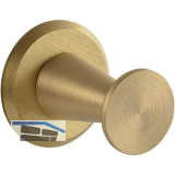 Mantelhaken Medellot Platte � 30, Tiefe 33, Messing matt schutzlackiert