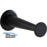 Mantelhaken Medellot Platte � 30, Tiefe 73, Aluminium schwarz