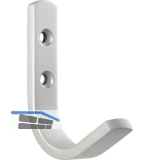 Mantelhaken Majoris Breite 18 mm, H�he 72 mm, Aluminium natur eloxiert