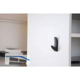 Mantelhaken Salina Breite 15 mm, H�he 81 mm, ZN schwarz matt