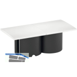 BACHMANN Steckdosenelement DUE 2xSchuko schwarz Abdeckung wei�