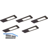 DOMUS LINE Unterbauleuchte Vega D-Motion 5er Set schwarz