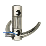 Mantelhaken Argentum Breite 60 mm, H�he 57 mm, ZN altsilber