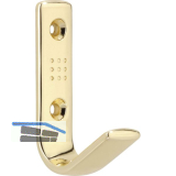 Mantelhaken Gamma Breite 18 mm, H�he 69 mm, ZN vermessingt poliert