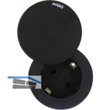 EVOline One Steckdose mit Drehdeckel schwarz