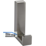 Mantelhaken Doradus 2 Breite 15 mm, H�he 61 mm, ZN vernickelt feingeschliffen