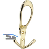 Huthaken Deneb Breite 76 mm, H�he 160 mm, ZN vermessingt poliert