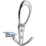 Huthaken Deneb Breite 76 mm, H�he 160 mm, ZN verchromt poliert