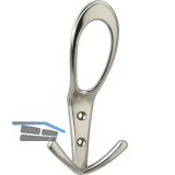 Huthaken Deneb Breite 76 mm, H�he 160 mm, ZN Edelstahl Effekt