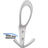 Huthaken Deneb Breite 76 mm, H�he 160 mm, ZN alufarbig