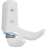 Mantelhaken Amun Breite 57 mm, H�he 62 mm, Kunststoff wei�