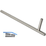 Garderobenstange Mut Breite 251 mm, H�he 60 mm, Edelstahl fein geschliffen