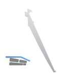 Ladenbausystem Single/Twin Konsole schr�g 300 mm chrom