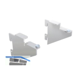 Ladenbausystem Single/Twin Konsole f�r Glas 90 mm chrom