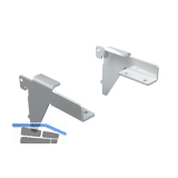 Ladenbausystem Single/Twin Konsole f�r Holz 60 mm grau