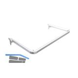 Ladenbausystem Single/Twin Konfektionsrahmen 1000 mm chrom