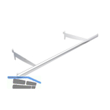 Ladenbausystem Single/Twin Konfektionsstange 900 mm chrom