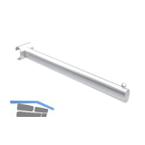 Ladenbausystem Single/Twin Tragarm 300 mm chrom