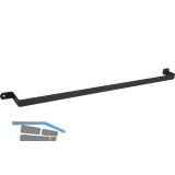 Handtuchhalter Brimo Breite 645 mm, Stahl schwarz matt