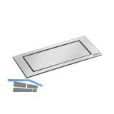 EVOline BackFlip, 2 Stk. Schukosteckdosen, USB-C-Charger, Edelstahl