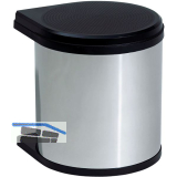 HAILO Einbau-Abfallsammler Mono 12 Liter Edelstahl/Schwarz