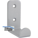 Mantelhaken Amenti Breite 25 mm, H�he 54 mm, Stahl silberfarbig