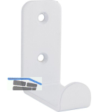 Mantelhaken Amenti Breite 25 mm, H�he 54 mm, Stahl wei�