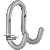 Mantelhaken Nora Breite 51 mm, H�he 87 mm, Edelstahl unbehandelt