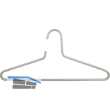 Kleiderb�gel Petet starr, mit Hosensteg, Edelstahl unbehandelt