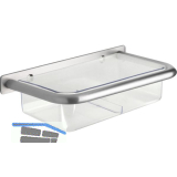 Wandschirmgarnitur Nora mit Kunststoffwanne, Edelstahl geb�rstet