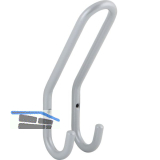 Huthaken Nora Breite 51 mm, H�he 192 mm, Stahl wei�aluminium (ca. RAL 9006)