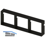 L&S Sign Modul horizontal H: 400 mm B: 1200 mm schwarz