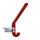 Huthaken HEWI 477.90.070 Breite 22 mm, H�he 163 mm, Polyamid rubinrot gl�nzend