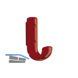 Mantelhaken HEWI 477.90.060 H�he 72 mm, Polyamid rubinrot gl�nzend