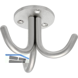 Dreifach-Haken Canis starr, H�he 59 mm, Edelstahl geb�rstet