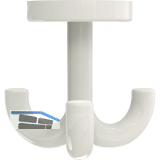 Dreifach-Drehhaken HEWI 477.90.050 H�he 70 mm, Polyamid reinwei� gl�nzend