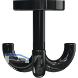 Dreifach-Drehhaken HEWI 477.90.050 H�he 70 mm,Polyamid tiefschwarz gl�nzend