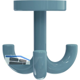 Dreifach-Drehhaken HEWI 477.90.050 H�he 70mm,Polyamid aquablau gl�nzend