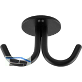 Zweifach-Haken Delta H�he 59 mm, Breite 100 mm, Stahl schwarz Feinstruktur