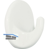 Klebehaken Rund � 34 mm, Tiefe 20 mm, Kunststoff wei�