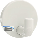 Mantelhaken HEWI 477.90.010 H�he 50 mm, Polyamid reinwei� gl�nzend