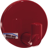 Mantelhaken HEWI 477.90.010 H�he 50 mm, Polyamid rubinrot gl�nzend