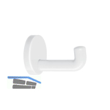 Mantelhaken HEWI 477.90.030 H�he 70 mm, Tiefe 100 mm, Polyamid reinwei�