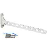 Kleiderl�fter Janiu klappbar, f�r 8 B�gel, Tiefe 310 mm, Stahl wei�