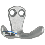 Doppelhaken Hapi Breite 44 mm, H�he 33 mm, Aluminium poliert