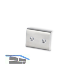 Verbindungsst�ck zu Garderobenleiste Aton B 52 mm, H 40 mm, Edelstahl geb�rstet